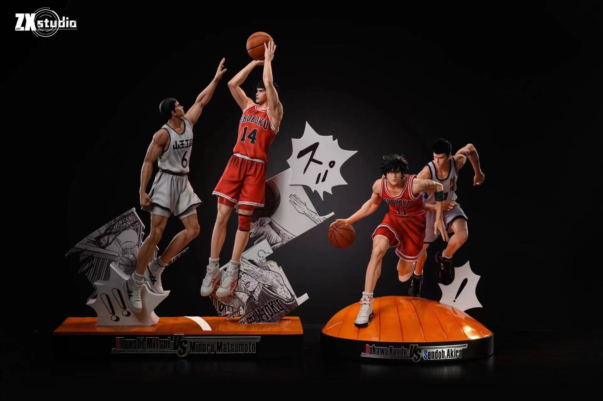ZX Studio – Slam Dunk Five Tigers Battle 2.0 #2 Hisashi Mitsui VS Soichiro  Jin VS Minoru Matsumoto - elevenGK Anime Collectibles